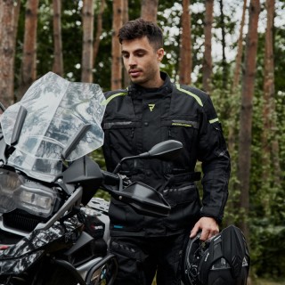 KURTKA MOTOCYKLOWA TEKSTYLNA REBELHORN CUBBY 4 BLACK FLUO YELLOW XXS