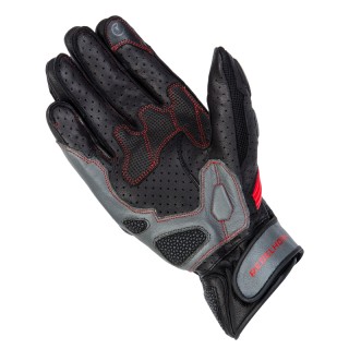 RĘKAWICE MOTOCYKLOWE REBELHORN FLUX 2 BLACK GREY FLUO RED XXL
