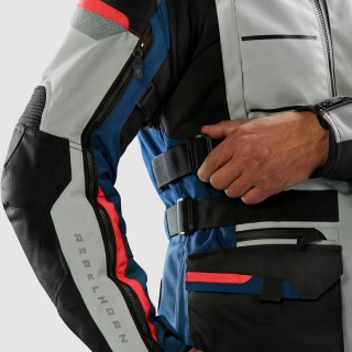 KURTKA MOTOCYKLOWA TEKSTYLNA REBELHORN CUBBY 5 BLUE GREY RED S