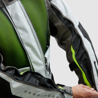 KURTKA MOTOCYKLOWA TEKSTYLNA REBELHORN CUBBY 5 BLACK GREY FLUO YELLOW L