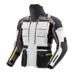 KURTKA MOTOCYKLOWA TEKSTYLNA REBELHORN CUBBY 5 BLACK GREY FLUO YELLOW 4XL