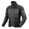 KURTKA MOTOCYKLOWA TEKSTYLNA REBELHORN CUBBY 5 DARK GREY BLACK RED XS
