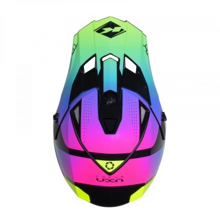 KENNY RACING KASK CROSS/ENDURO MODEL TRACK GRAPHIC NEON KOLOR CZARNY/ZIELONY/RÓŻOWY ROZMIAR XL ( 61 - 62 CM )