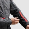 KURTKA MOTOCYKLOWA TEKSTYLNA REBELHORN CUBBY 5 DARK GREY BLACK RED S
