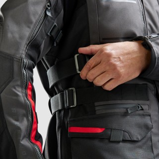 KURTKA MOTOCYKLOWA TEKSTYLNA REBELHORN CUBBY 5 DARK GREY BLACK RED L