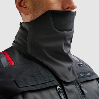 KURTKA MOTOCYKLOWA TEKSTYLNA REBELHORN CUBBY 5 DARK GREY BLACK RED 5XL