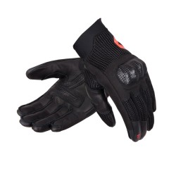 RĘKAWICE MOTOCYKLOWE REBELHORN GAP 3 BLACK FLUO RED XS