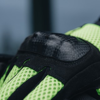 RĘKAWICE MOTOCYKLOWE REBELHORN GAP 3 BLACK FLUO YELLOW S