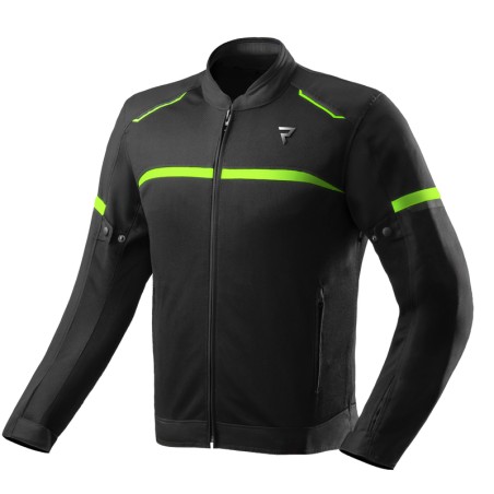 KURTKA MOTOCYKLOWA TEKSTYLNA REBELHORN ECHO BLACK FLUO YELLOW 6XL