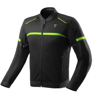 KURTKA MOTOCYKLOWA TEKSTYLNA REBELHORN ECHO BLACK FLUO YELLOW 3XL