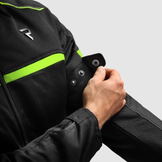 KURTKA MOTOCYKLOWA TEKSTYLNA REBELHORN ECHO BLACK FLUO YELLOW 5XL