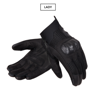 RĘKAWICE MOTOCYKLOWE DAMSKIE REBELHORN GAP 3 BLACK WXS