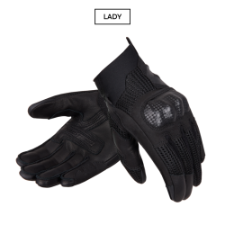 RĘKAWICE MOTOCYKLOWE DAMSKIE REBELHORN GAP 3 BLACK WXS