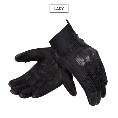 RĘKAWICE MOTOCYKLOWE DAMSKIE REBELHORN GAP 3 BLACK WXS