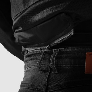 KURTKA MOTOCYKLOWA TEKSTYLNA REBELHORN ECHO BLACK FLUO YELLOW XS