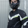 KURTKA MOTOCYKLOWA TEKSTYLNA REBELHORN FLUX BLACK ICE FLUO YELLOW XS