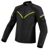 KURTKA MOTOCYKLOWA TEKSTYLNA DAMSKA REBELHORN FLUX BLACK FLUO YELLOW WXXS