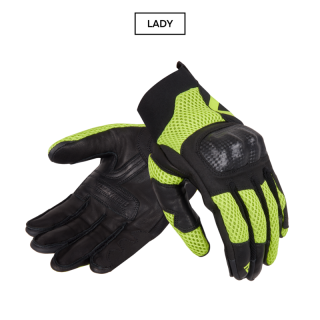 RĘKAWICE MOTOCYKLOWE DAMSKIE REBELHORN GAP 3 BLACK FLUO YELLOW WXL