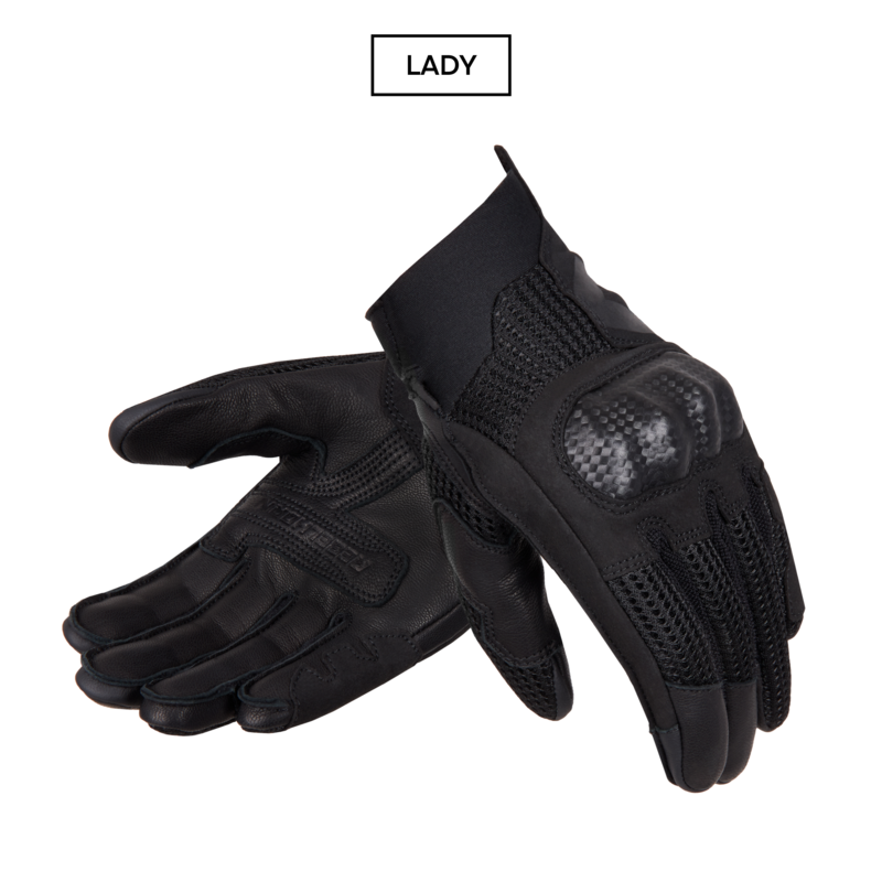 RĘKAWICE MOTOCYKLOWE DAMSKIE REBELHORN GAP 3 BLACK DM