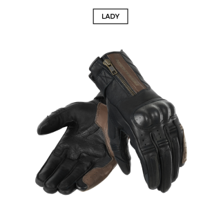 RĘKAWICE MOTOCYKLOWE DAMSKIE REBELHORN HUNTER VINTAGE BROWN WS