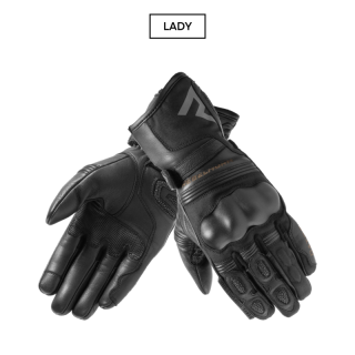 RĘKAWICE MOTOCYKLOWE DAMSKIE REBELHORN PATROL BLACK WXS