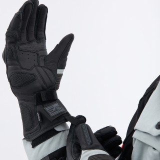 RĘKAWICE MOTOCYKLOWE REBELHORN RANGE BLACK LIGHT GREY M