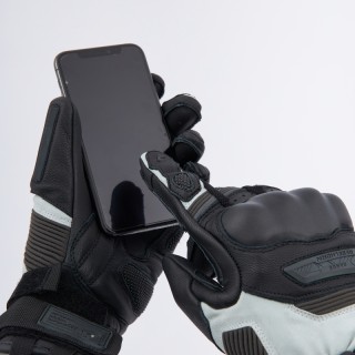 RĘKAWICE MOTOCYKLOWE REBELHORN RANGE BLACK LIGHT GREY L