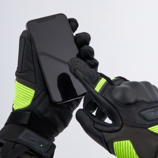 RĘKAWICE MOTOCYKLOWE REBELHORN RANGE BLACK ANTHRACITE FLUO YELLOW 3XL