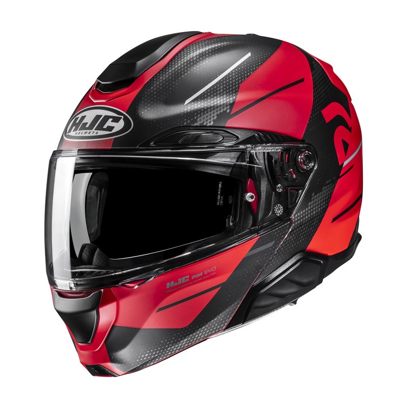 KASK MOTOCYKLOWY HJC RPHA91 BLAT RED BLACK L