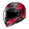 KASK MOTOCYKLOWY HJC RPHA91 BLAT RED BLACK L