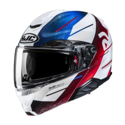 KASK MOTOCYKLOWY HJC RPHA91 BLAT BLACK WHITE BLUE S
