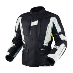 KURTKA MOTOCYKLOWA TEKSTYLNA REBELHORN HARDY 2 GREY BLACK FLUO YELLOW 7XL