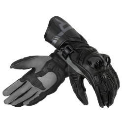 RĘKAWICE MOTOCYKLOWE REBELHORN ST LONG BLACK GREY S