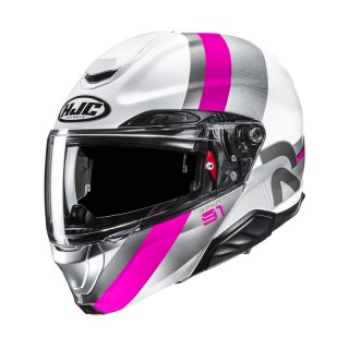 KASK MOTOCYKLOWY HJC RPHA91 FENSH WHITE PINK S
