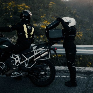 KURTKA MOTOCYKLOWA TEKSTYLNA DAMSKA REBELHORN HARDY 2 BLACK SAND DXS