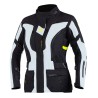 KURTKA MOTOCYKLOWA TEKSTYLNA DAMSKA REBELHORN HARDY 2 GREY BLACK FLUO YELLOW WXS
