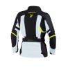 KURTKA MOTOCYKLOWA TEKSTYLNA DAMSKA REBELHORN HARDY 2 GREY BLACK FLUO YELLOW WXS