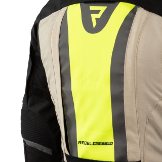 KURTKA MOTOCYKLOWA TEKSTYLNA DAMSKA REBELHORN HARDY 2 BLACK SAND DXS