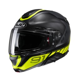 KASK MOTOCYKLOWY HJC RPHA91 RAFINO BLACK YELLOW XL