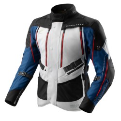 KURTKA MOTOCYKLOWA TEKSTYLNA REBELHORN HARDY 3.0 BLUE GREY RED S