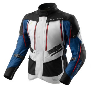 KURTKA MOTOCYKLOWA TEKSTYLNA REBELHORN HARDY 3.0 BLUE GREY RED 6XL