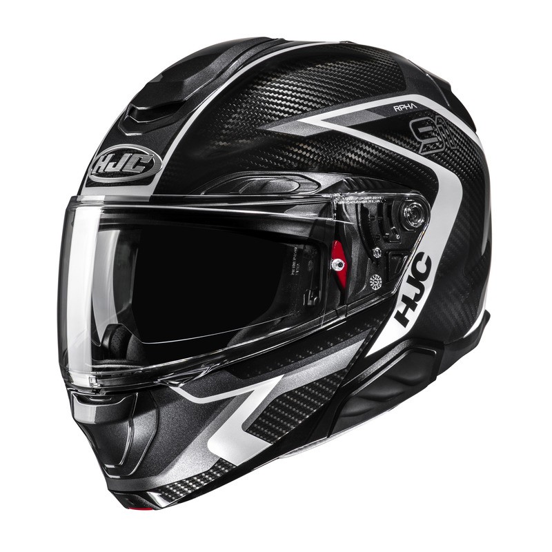 KASK MOTOCYKLOWY HJC RPHA91 CARBON LAGOS BLACK WHITE L