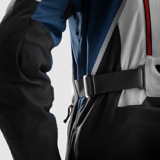 KURTKA MOTOCYKLOWA TEKSTYLNA REBELHORN HARDY 3.0 BLUE GREY RED 3XL