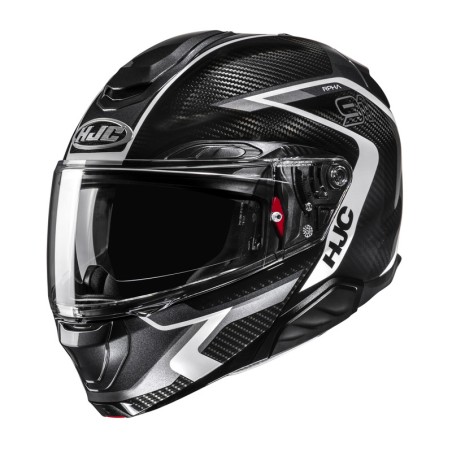 KASK MOTOCYKLOWY HJC RPHA91 CARBON LAGOS BLACK WHITE XL