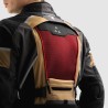 KURTKA MOTOCYKLOWA TEKSTYLNA REBELHORN HARDY 3.0 DESERT GREY RED XS