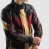 KURTKA MOTOCYKLOWA TEKSTYLNA REBELHORN HARDY 3.0 DESERT GREY RED 7XL