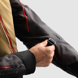 KURTKA MOTOCYKLOWA TEKSTYLNA REBELHORN HARDY 3.0 DESERT GREY RED 7XL