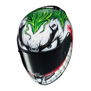 KASK HJC R-PHA-11 JOKER DC COMICS WHITE/GREEN XS