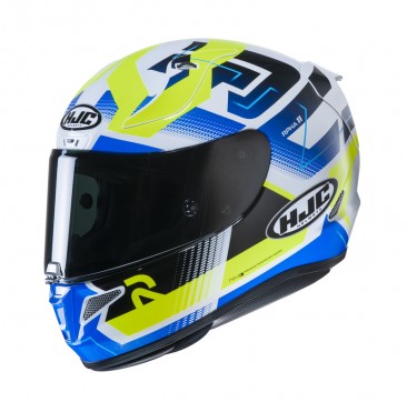 KASK HJC R-PHA-11 NECTUS BLUE/FLO YELLOW XS