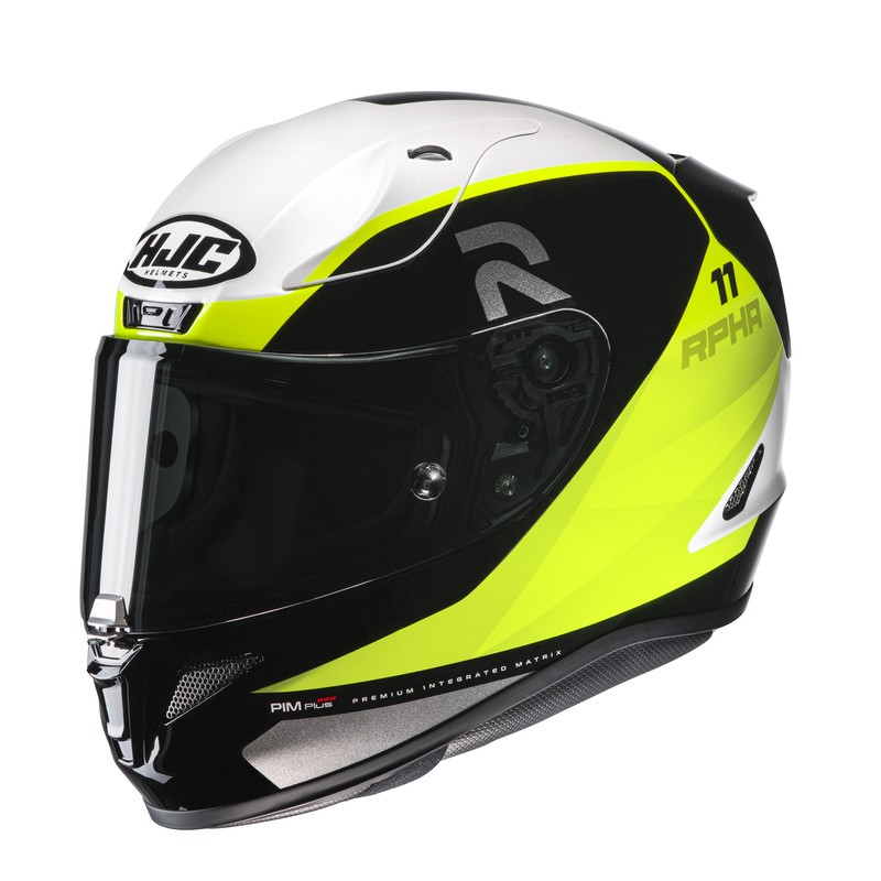 KASK HJC R-PHA-11 TEXEN BLACK/YELLOW/WHITE XS